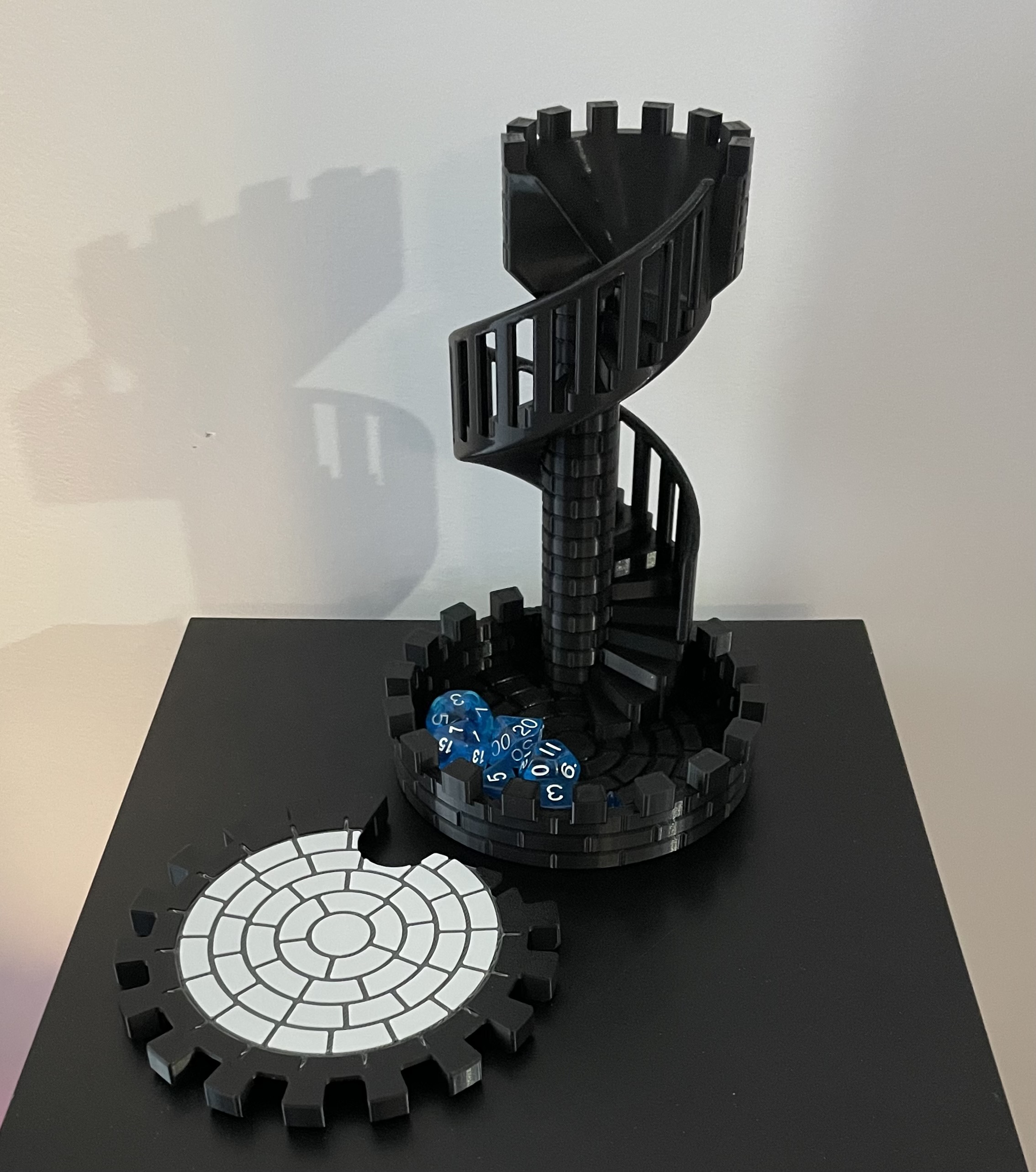 Dice Tower Castle Stairs - Lid