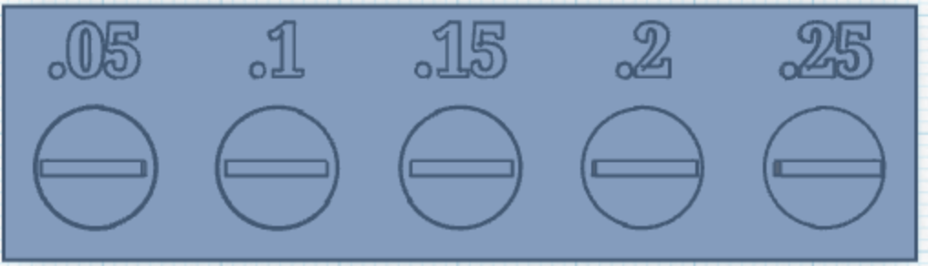 3d printer gap test