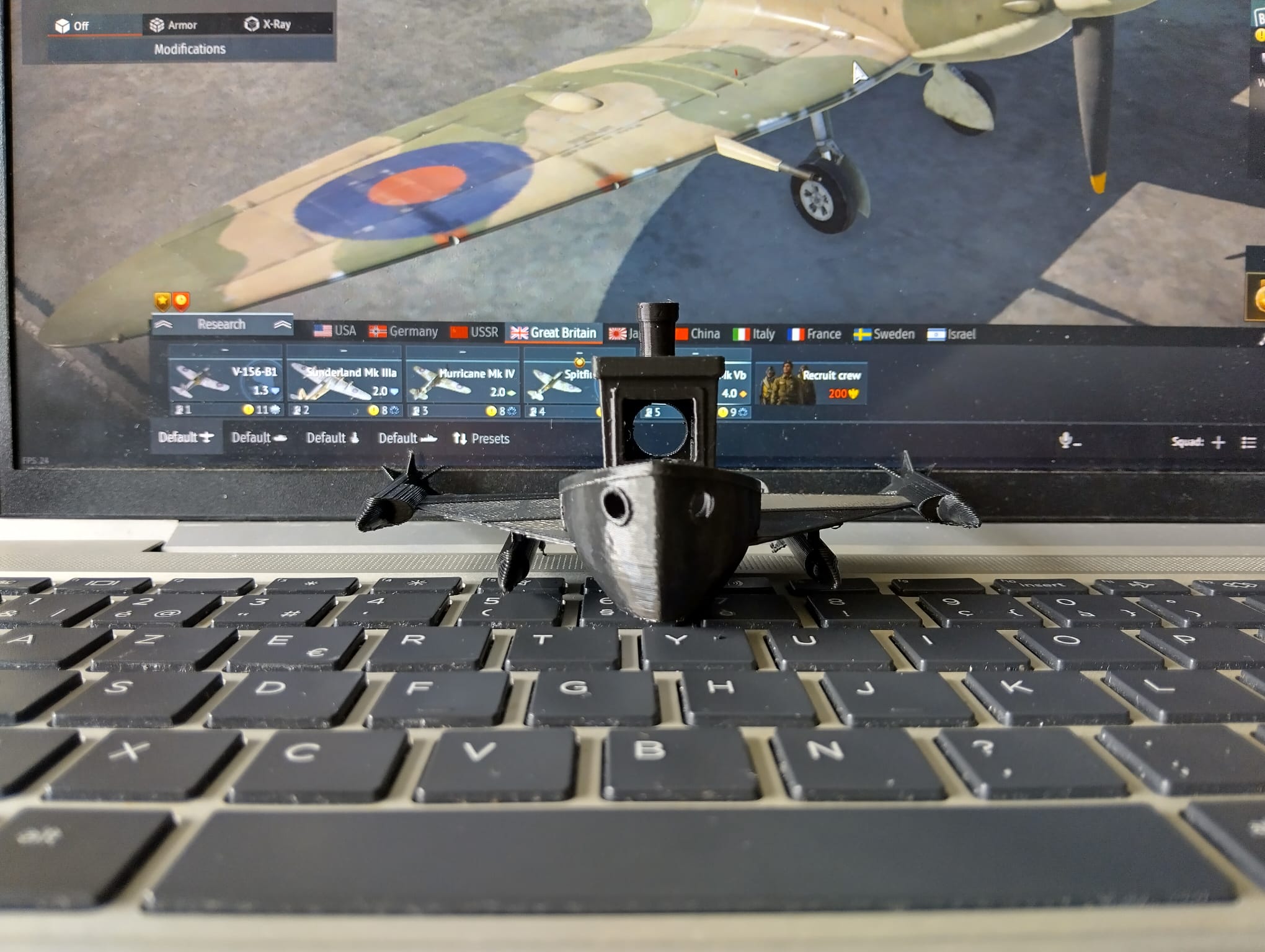 USAF benchy — miniatura 2