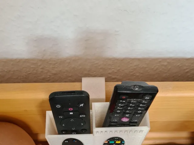 Bed remote control holder