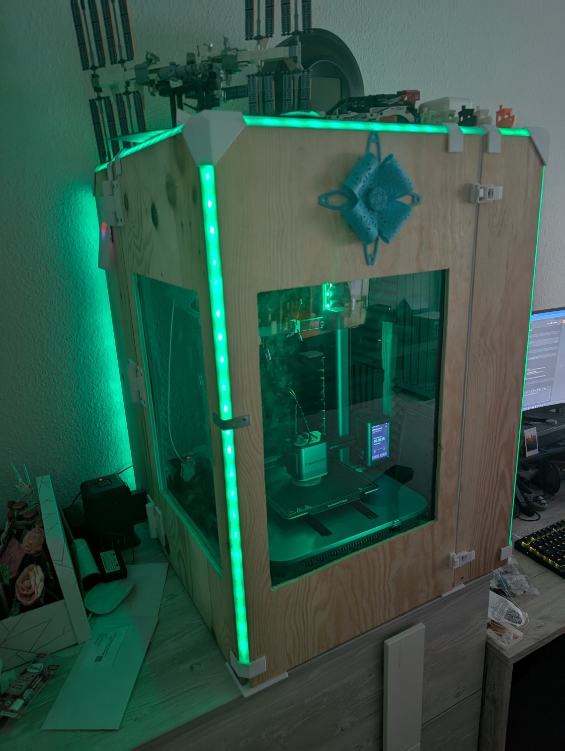 3D Printer Enclosure/Box Air Filter plus LED Strip Kit