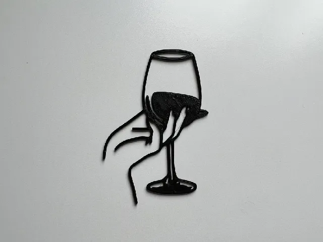 Glass Of Wine Wall Art #3