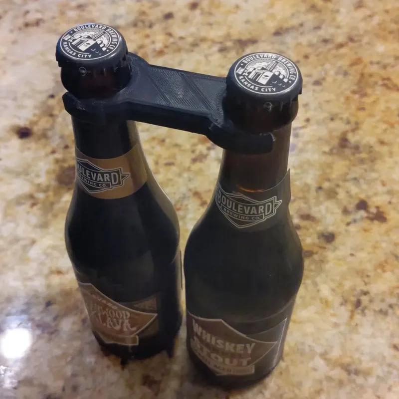 Parametric Water / Beer Bottle Clip by kdub