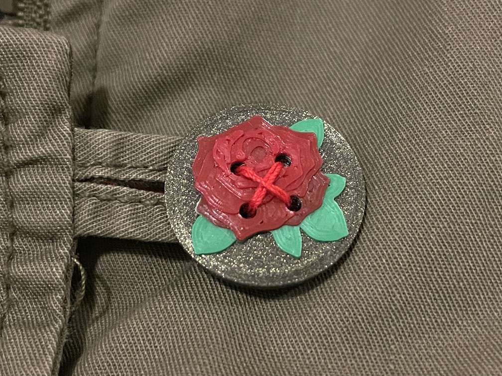 Rose-Button Tricolor