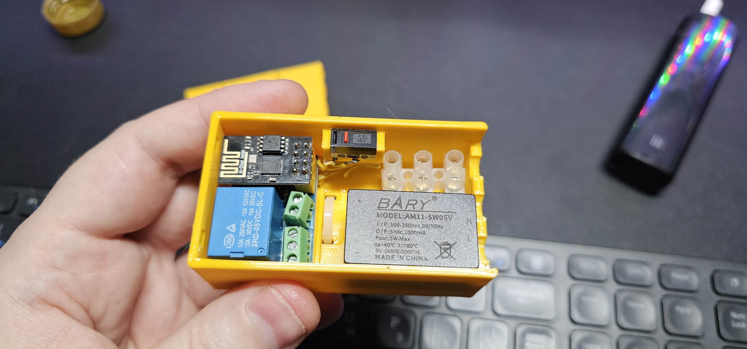 ESP01(S) Wifi+Relay board box