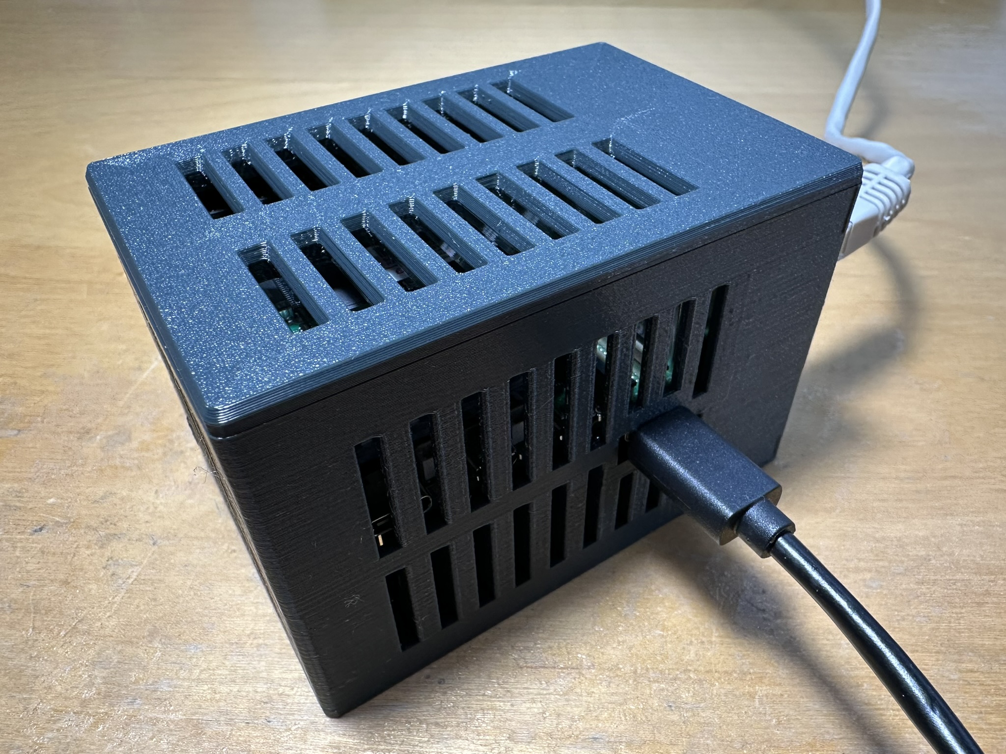 Case with lid for RPi 5 + SSD kit + UPS Suptronics X1200