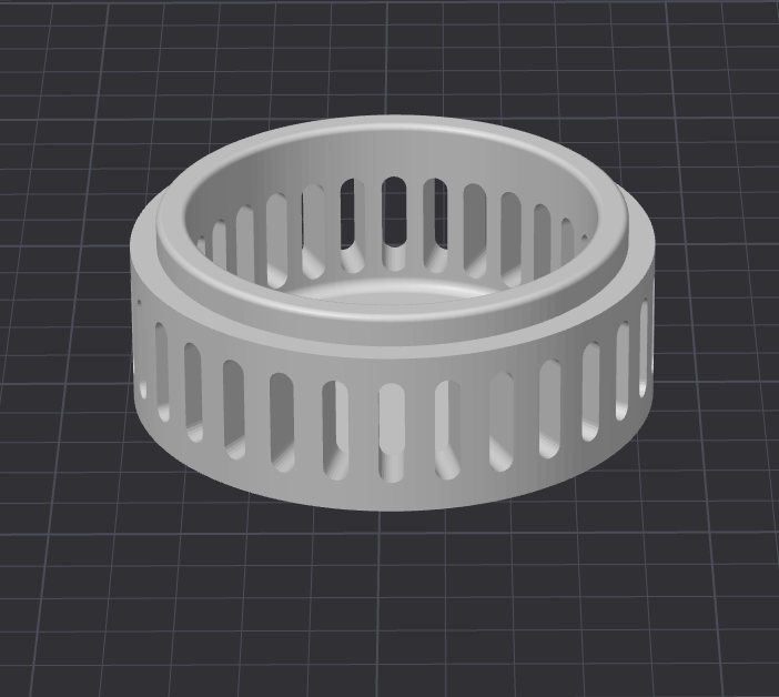 Umikot 58mm short tab stand aerated and less filament 3D model thumbnail