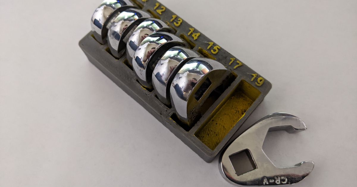 Harbor Freight 3/8" Crowfoot Flare Nut Wrench Set Holder by kdub