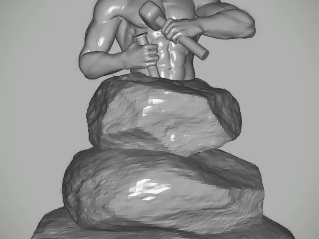 Self sculpting man