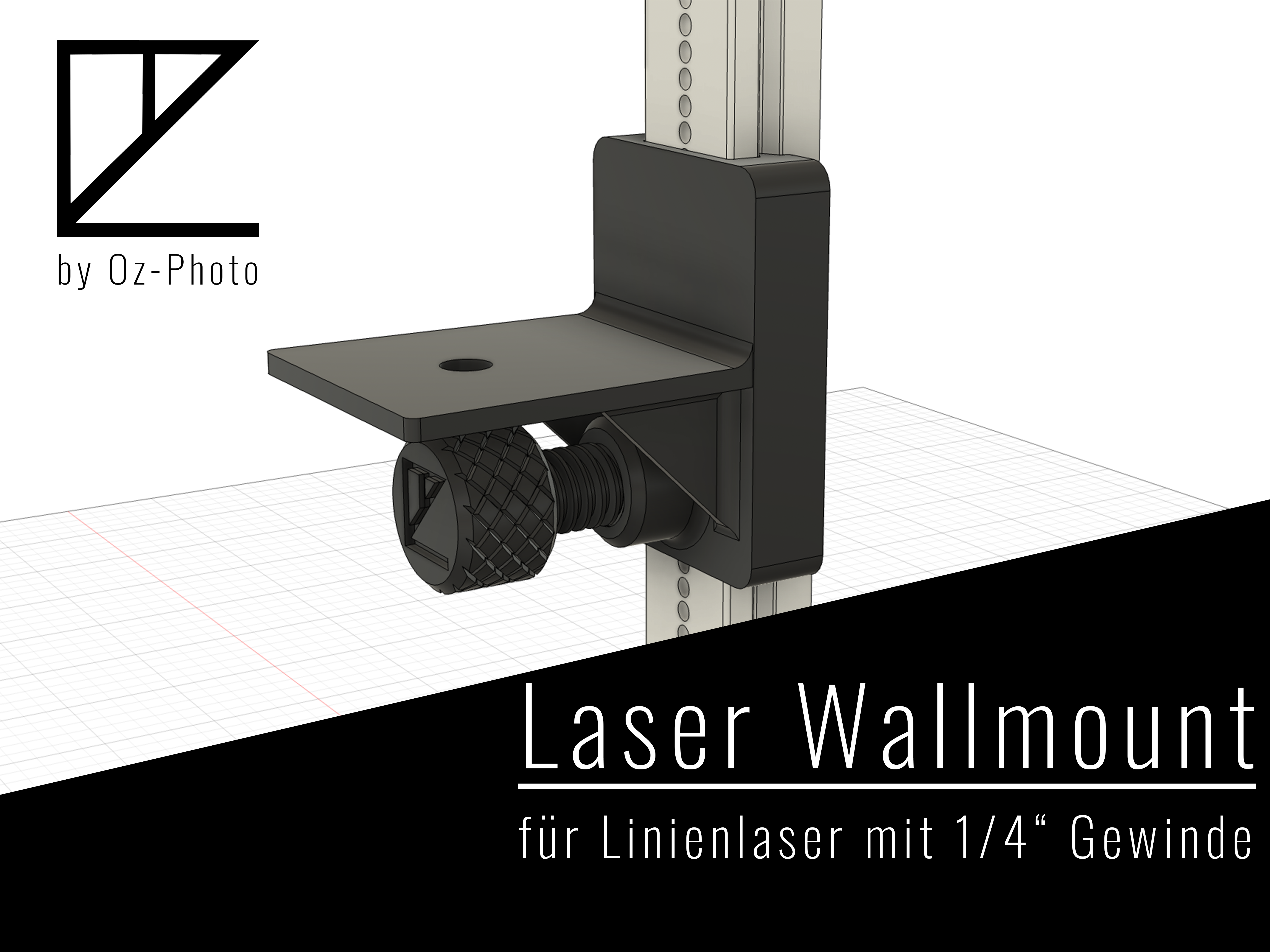 Höhenversteller / Halteplatte für Linienlaser