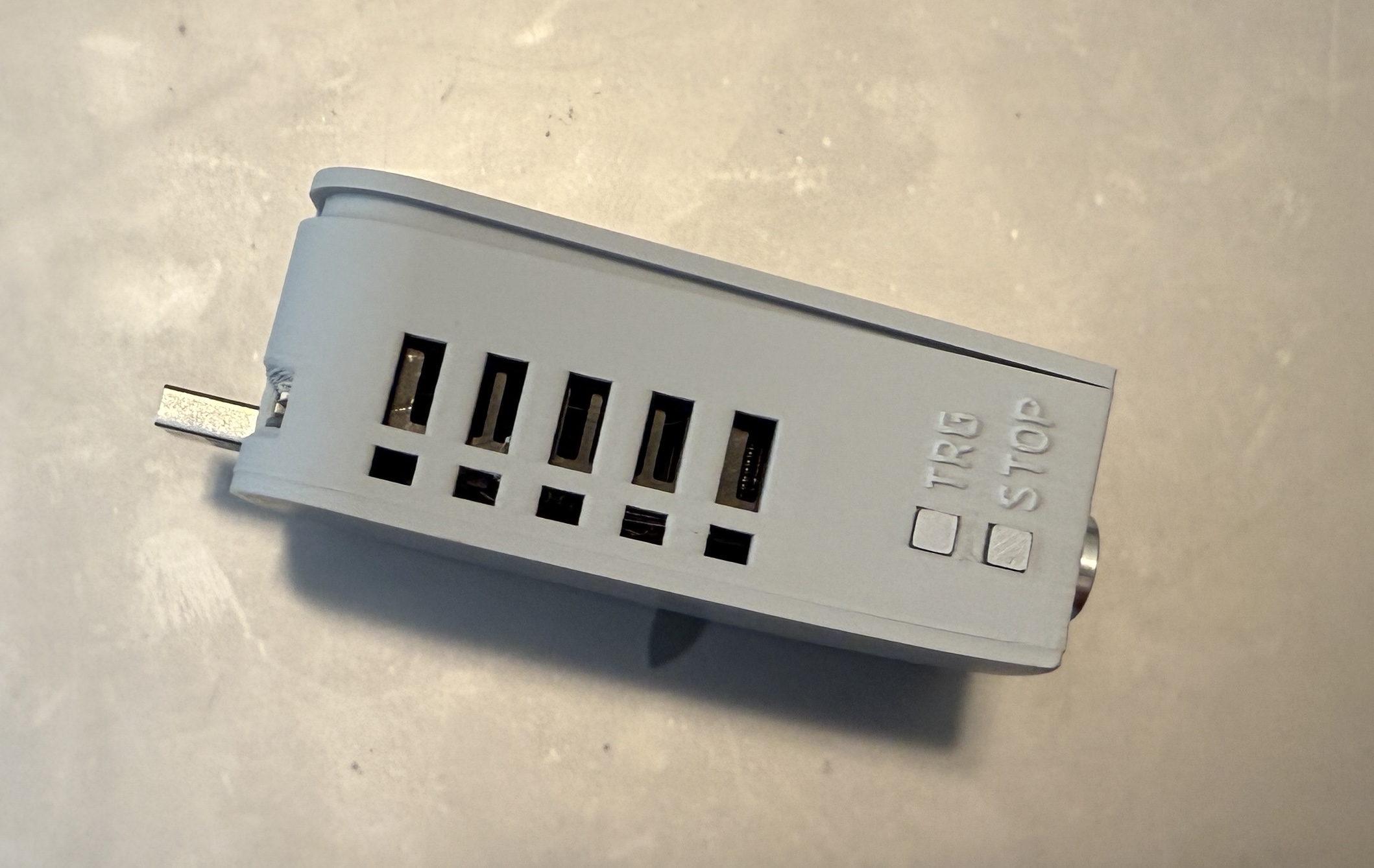 USB Load Tester KZ35 Top Cover - Revised for Taller Terminal Bus