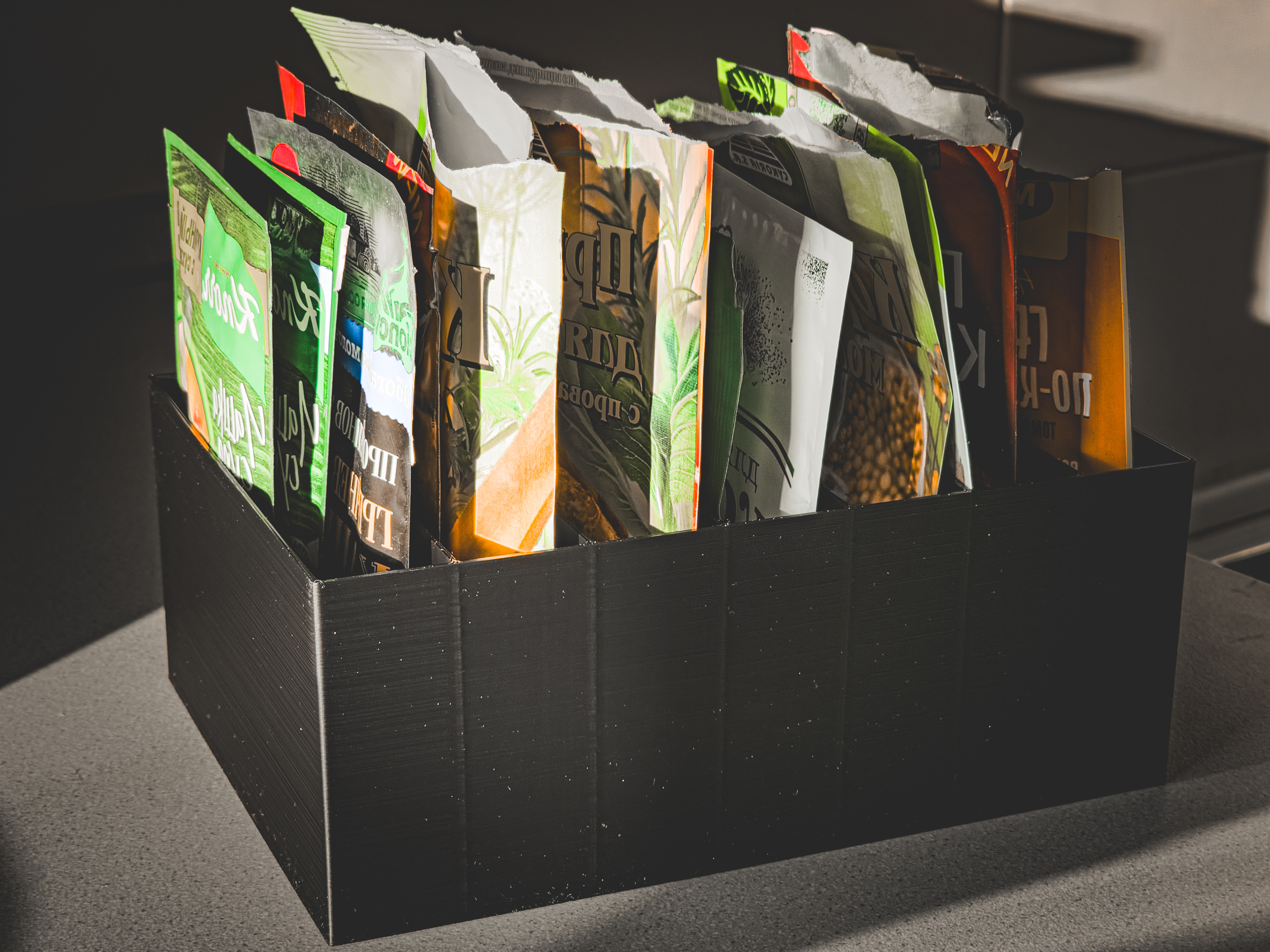 Kitchen Packets Organizer