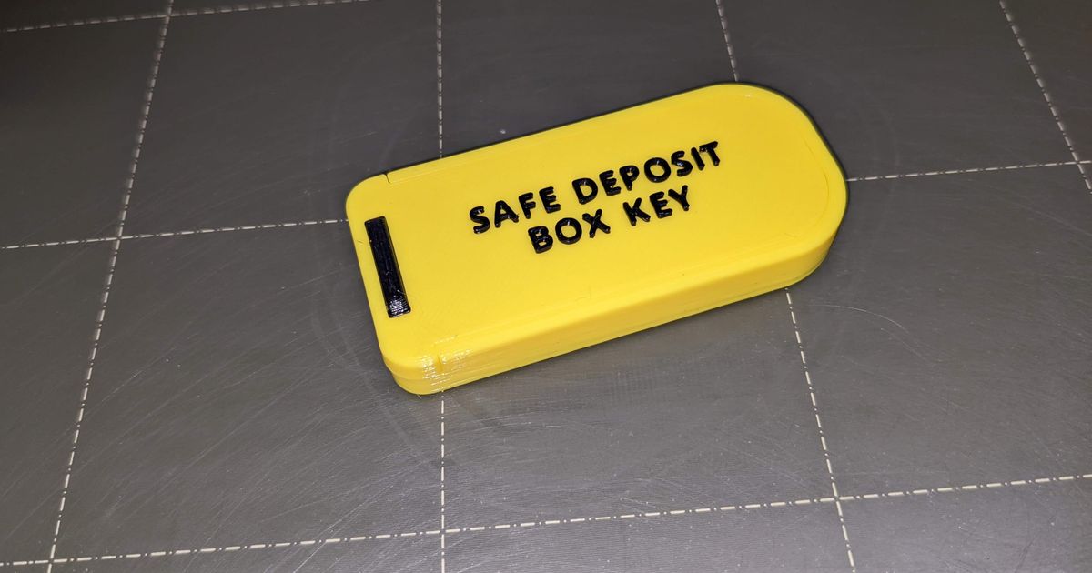 Key Box for Safe Deposit Box Key by kaje Download free STL model