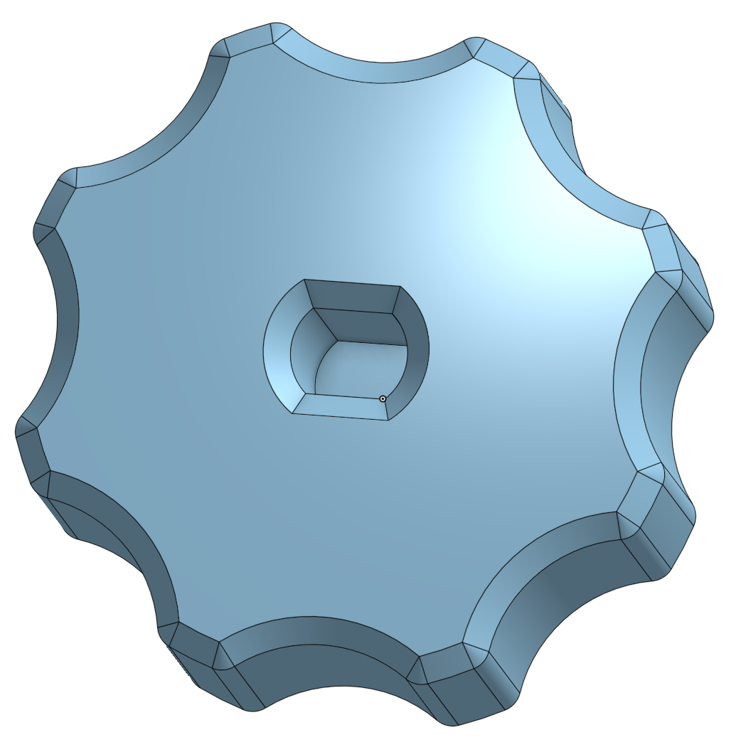 Valve Knob | 2-flat (double d) shaft 5 mm | OD <= 7 mm