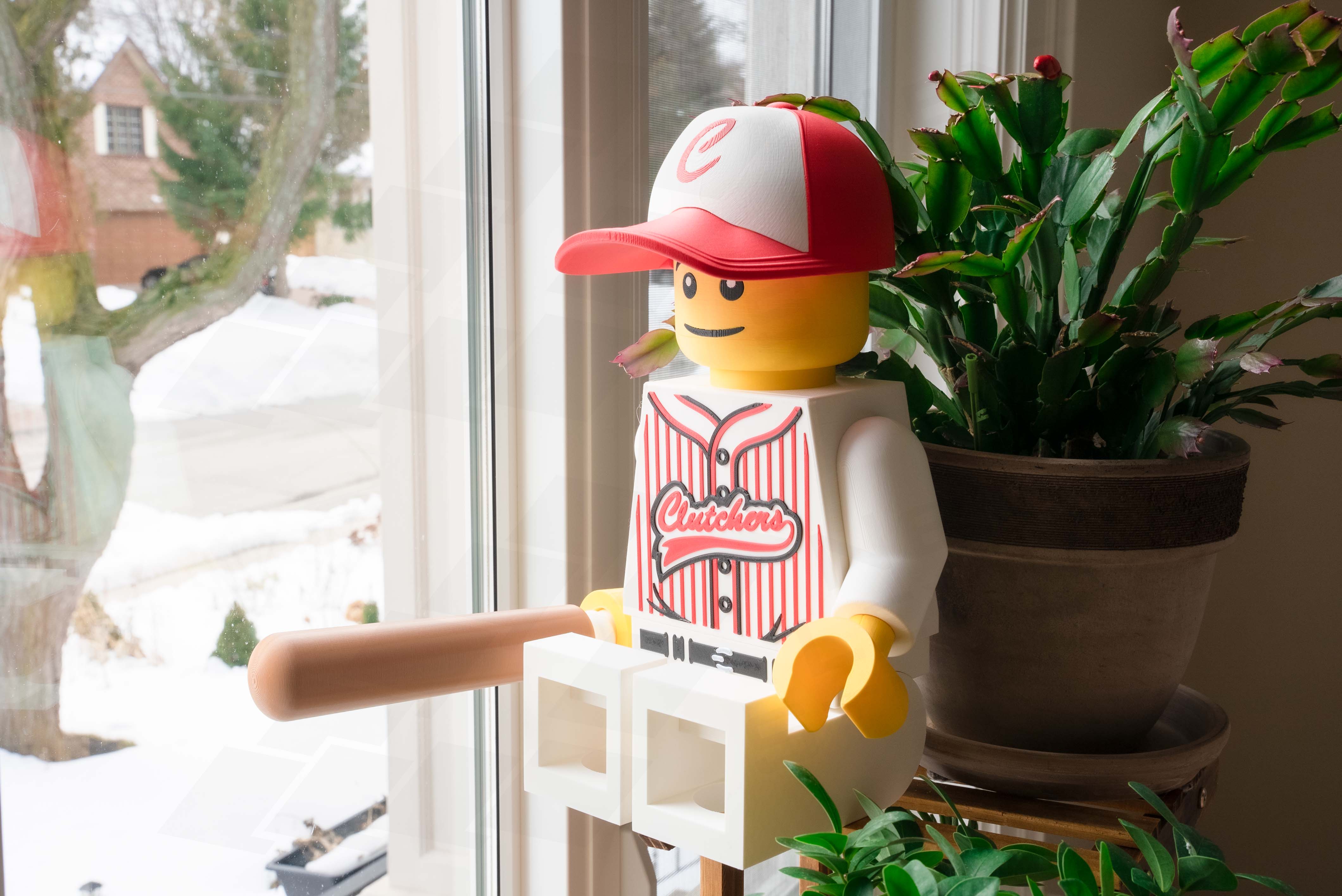 Baseball Player Giant Minifigure (16") – Step Up to the Plate! — thumbnail 4