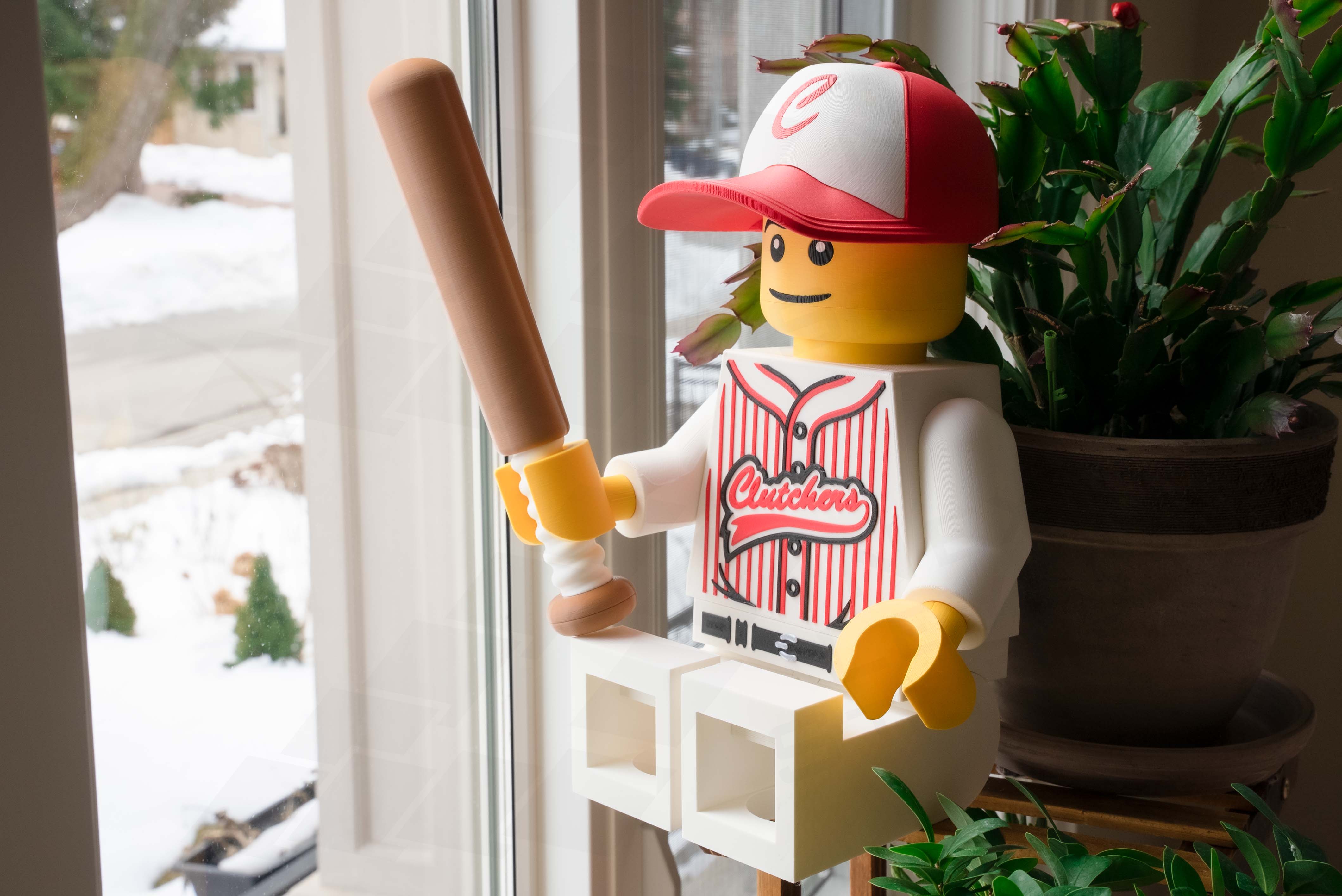 Baseball Player Giant Minifigure (16") – Step Up to the Plate! — thumbnail 5