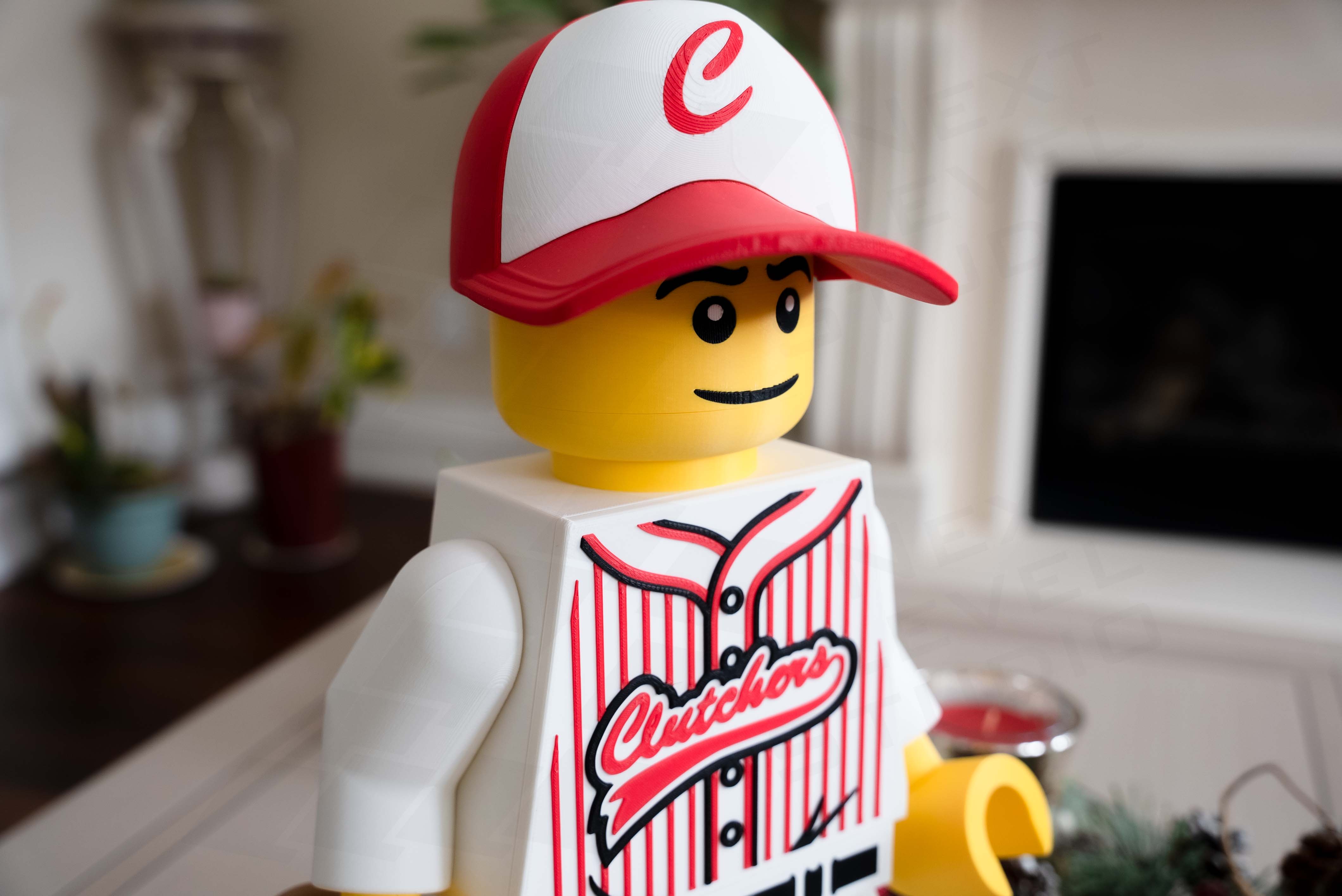 Baseball Player Giant Minifigure (16") – Step Up to the Plate! — thumbnail 3