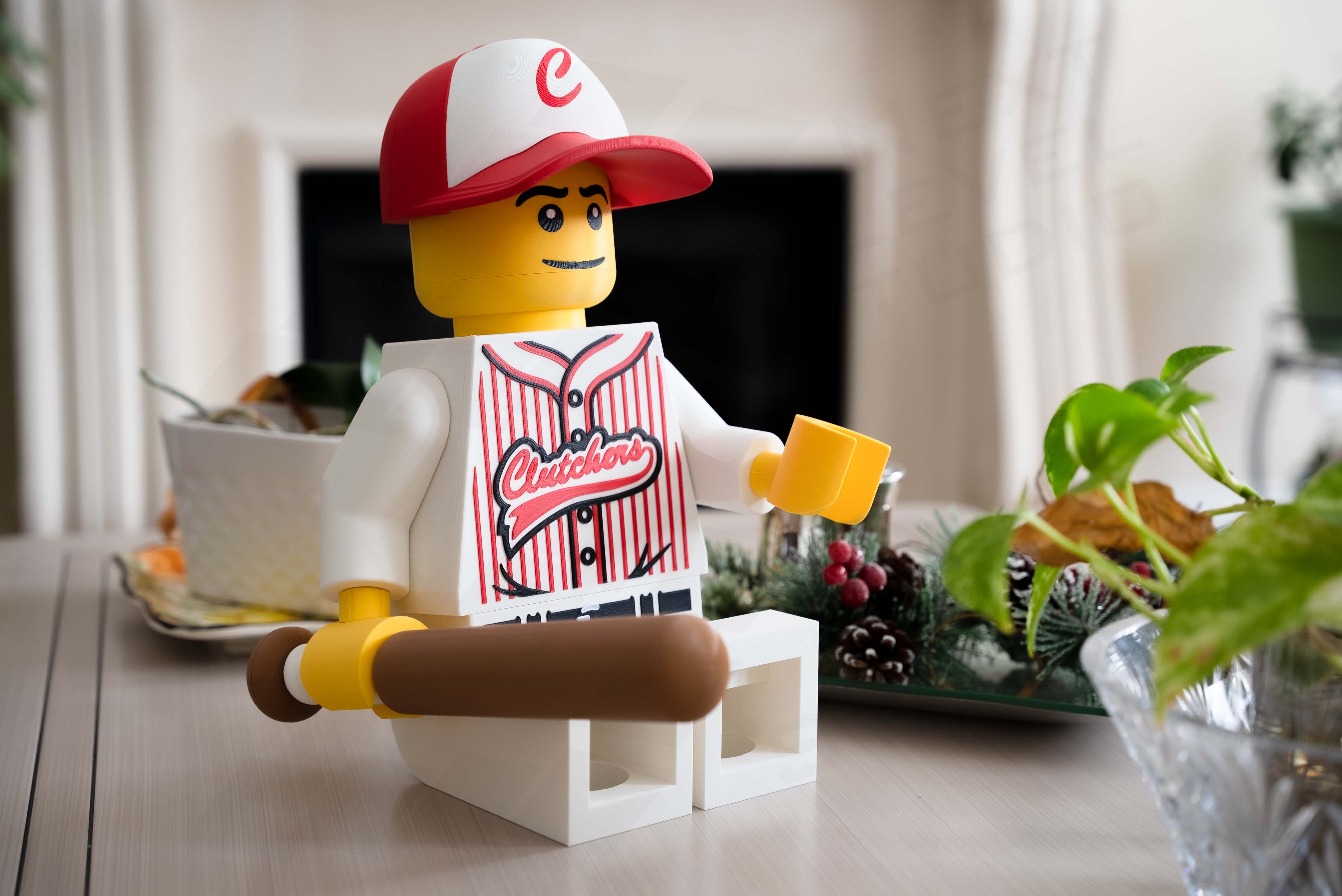 Baseball Player Giant Minifigure (16") – Step Up to the Plate! — thumbnail 2