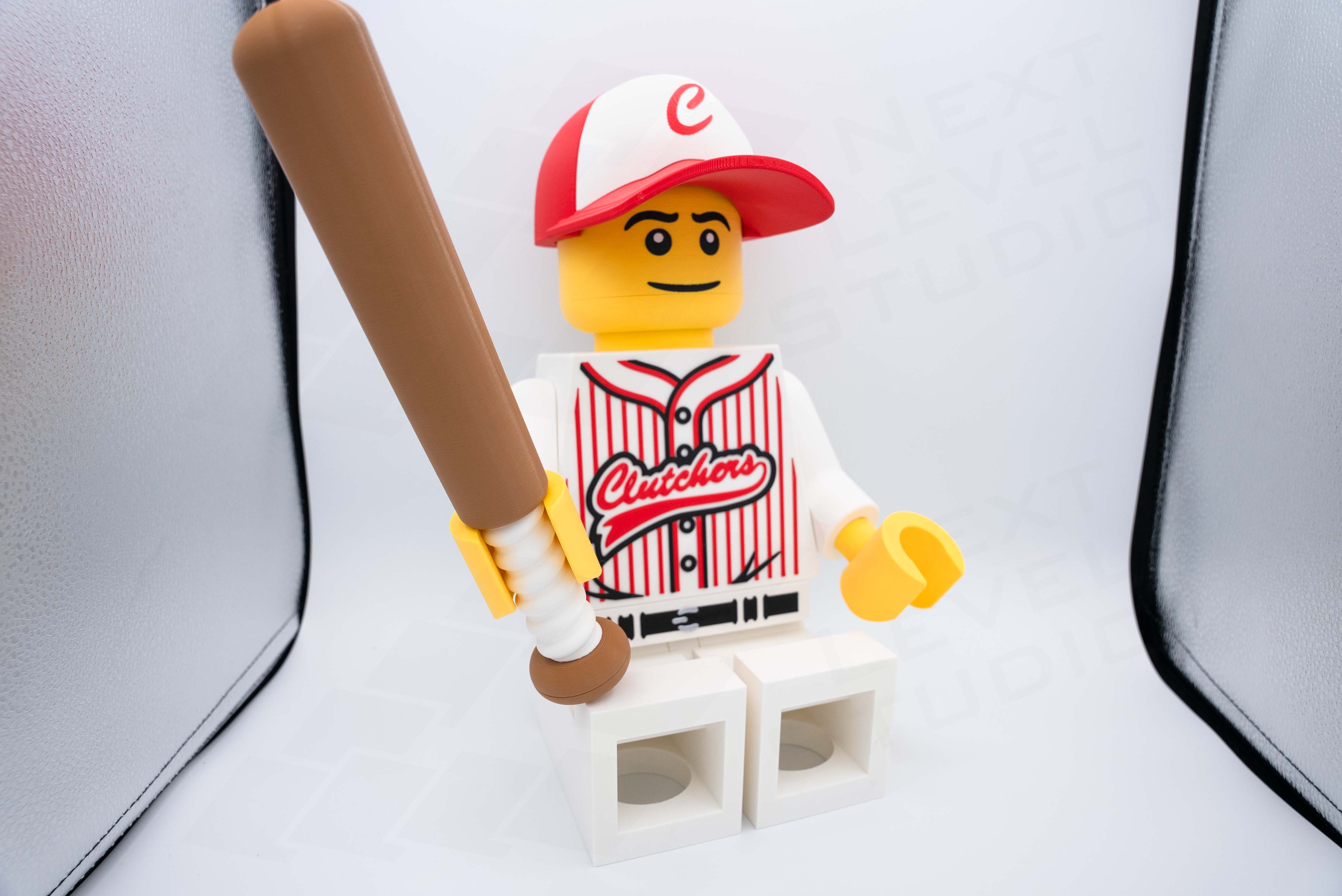 Baseball Player Giant Minifigure (16") – Step Up to the Plate! — thumbnail 6