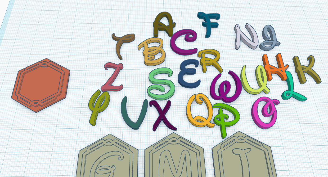 Disney Logo letters for Lorcana Deckbox