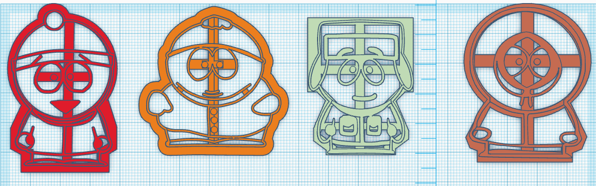 South Park cookie cutters / vykrajovatka