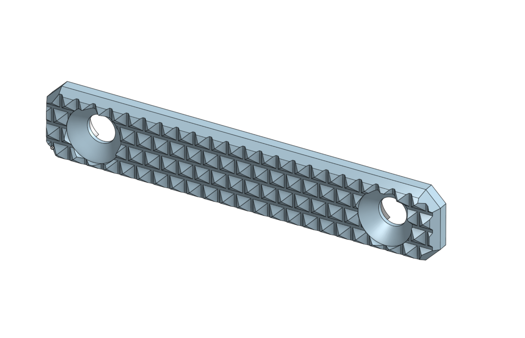 MLOK Railcover - 2Slot w/ Diamond Grip Texture