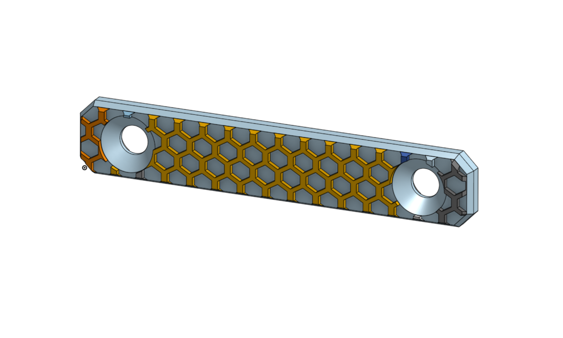 MLOK Railcover - 2Slot w/ Hex Grip Texture