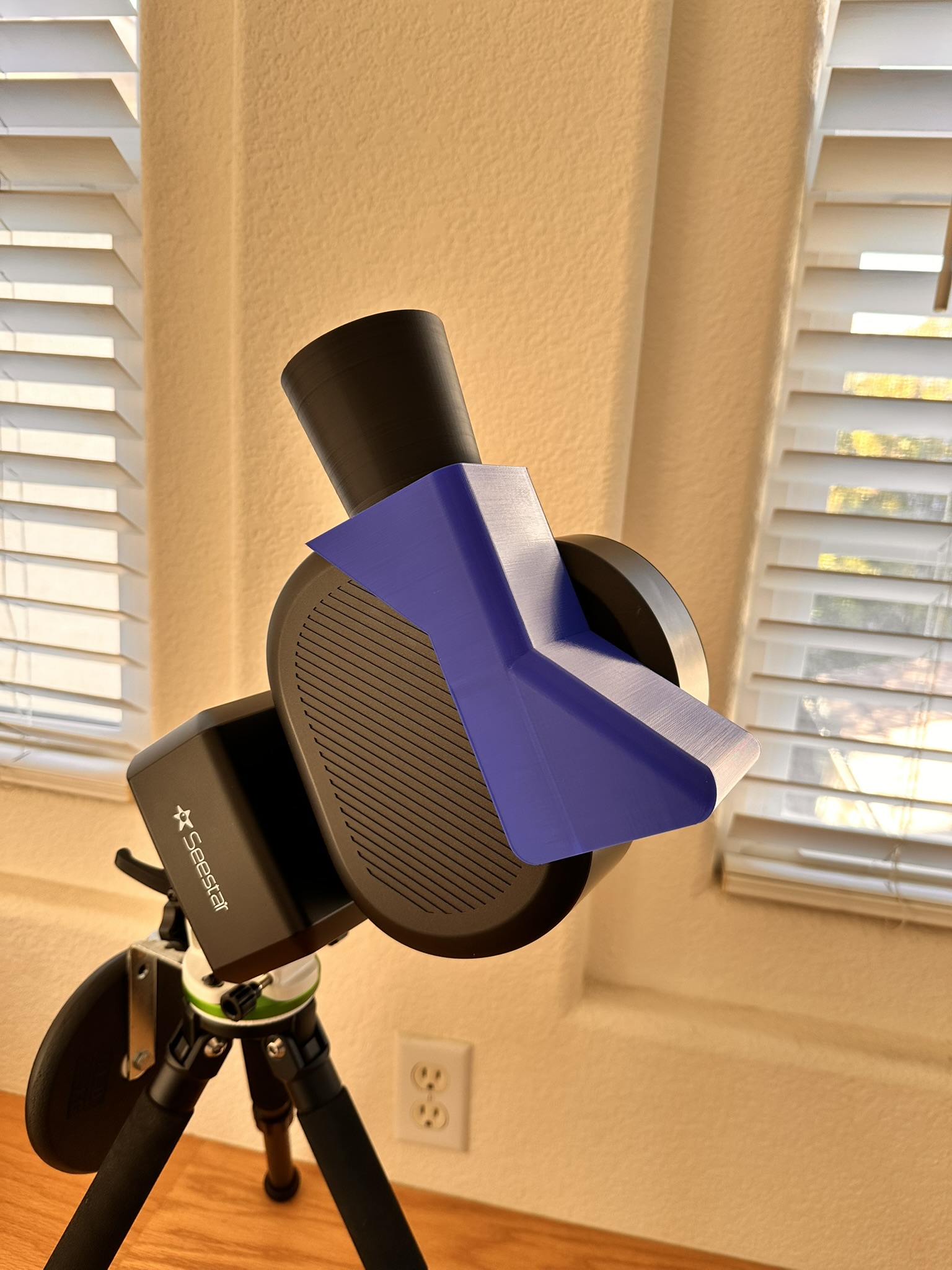Seestar S50 Baffled Dew Shield with EQ Alignment Shelf