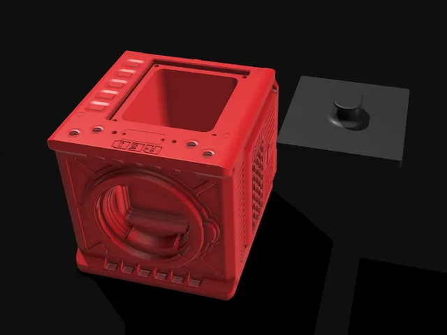 RED KOMODO Desk Container