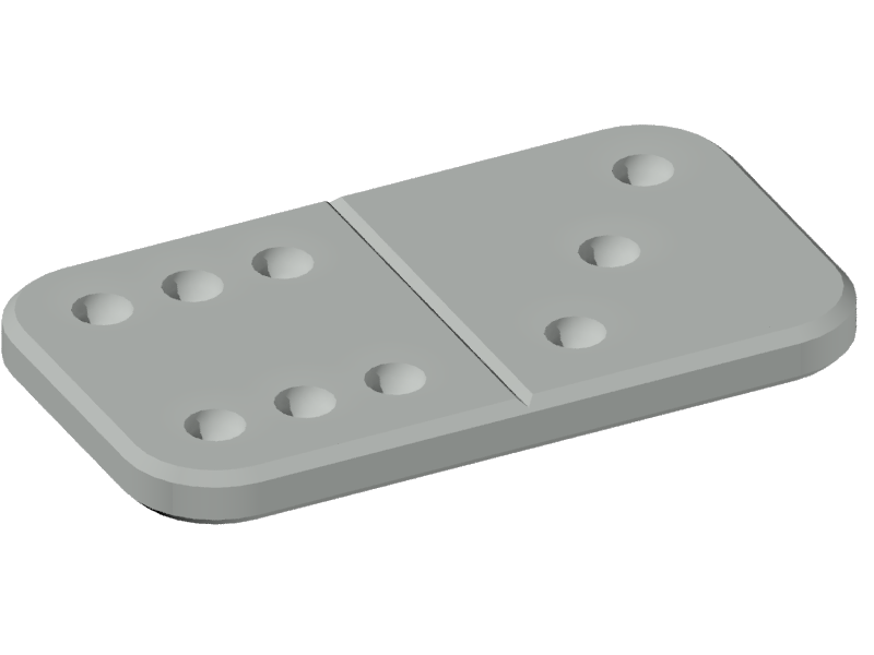 DOMINOES WITH HEXAGONAL DESIGN