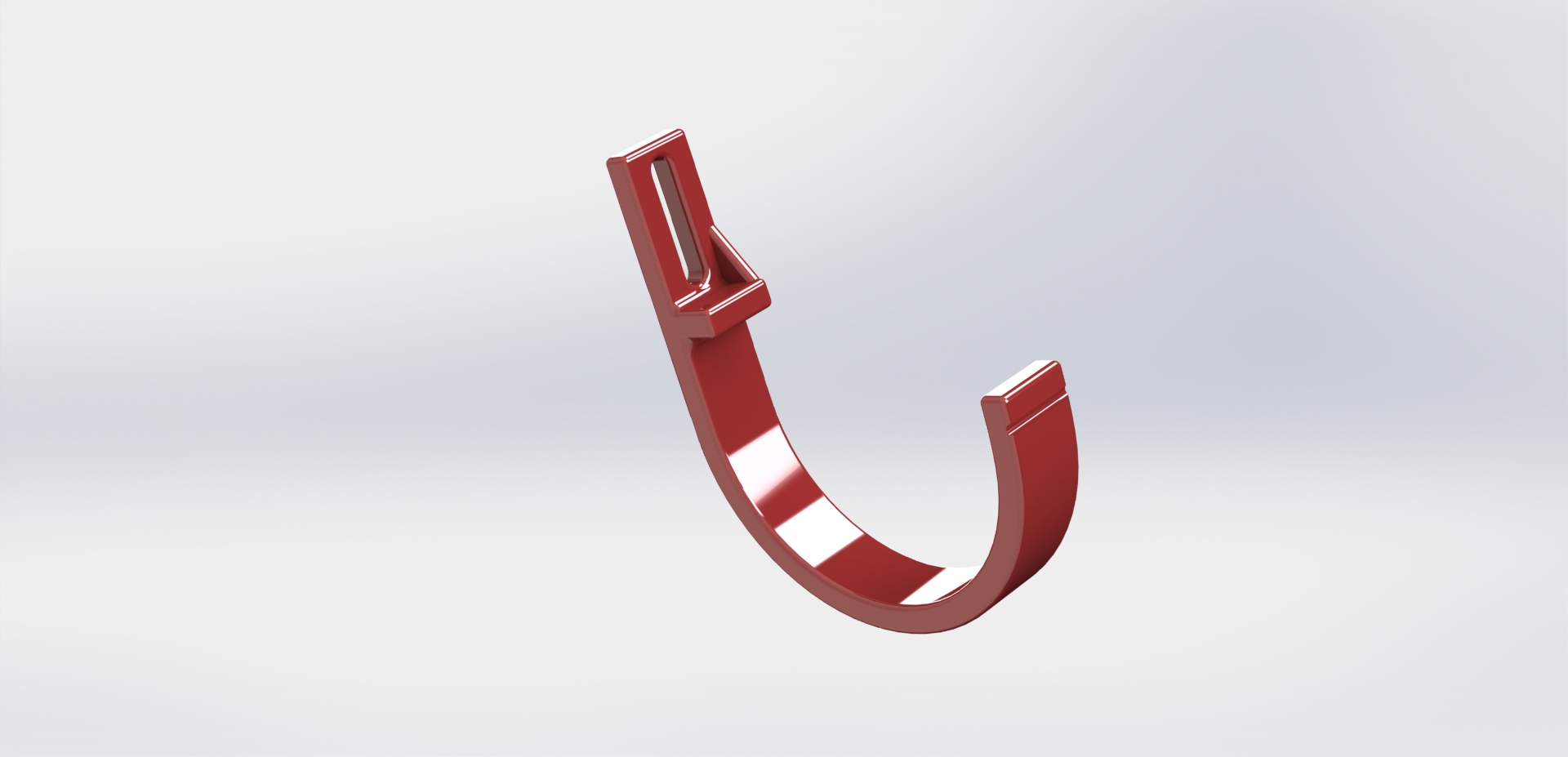 Držák plastového okapu / Plastic gutter holder raduis 75mm
