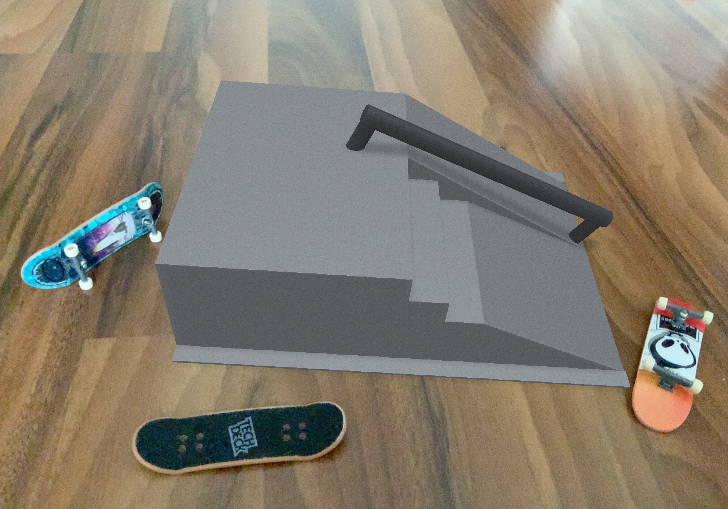 Fingerskateboard park zum ankleben