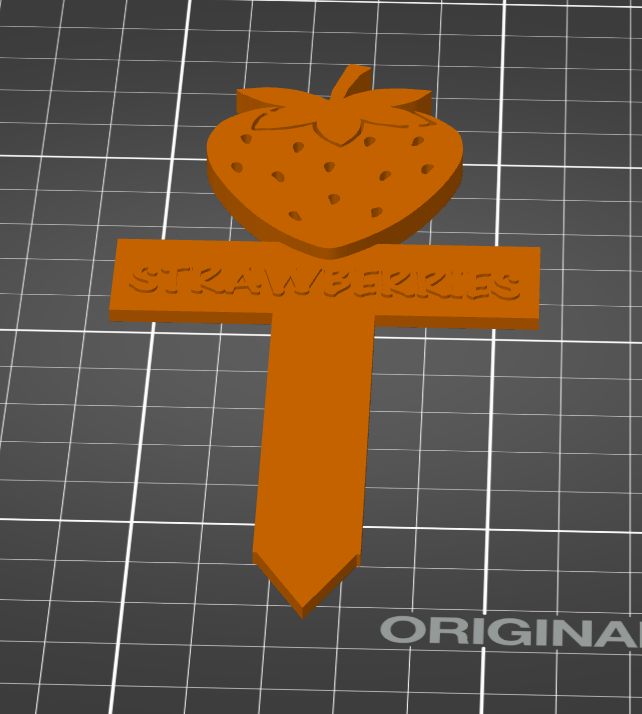 Strawberry Garden Marker