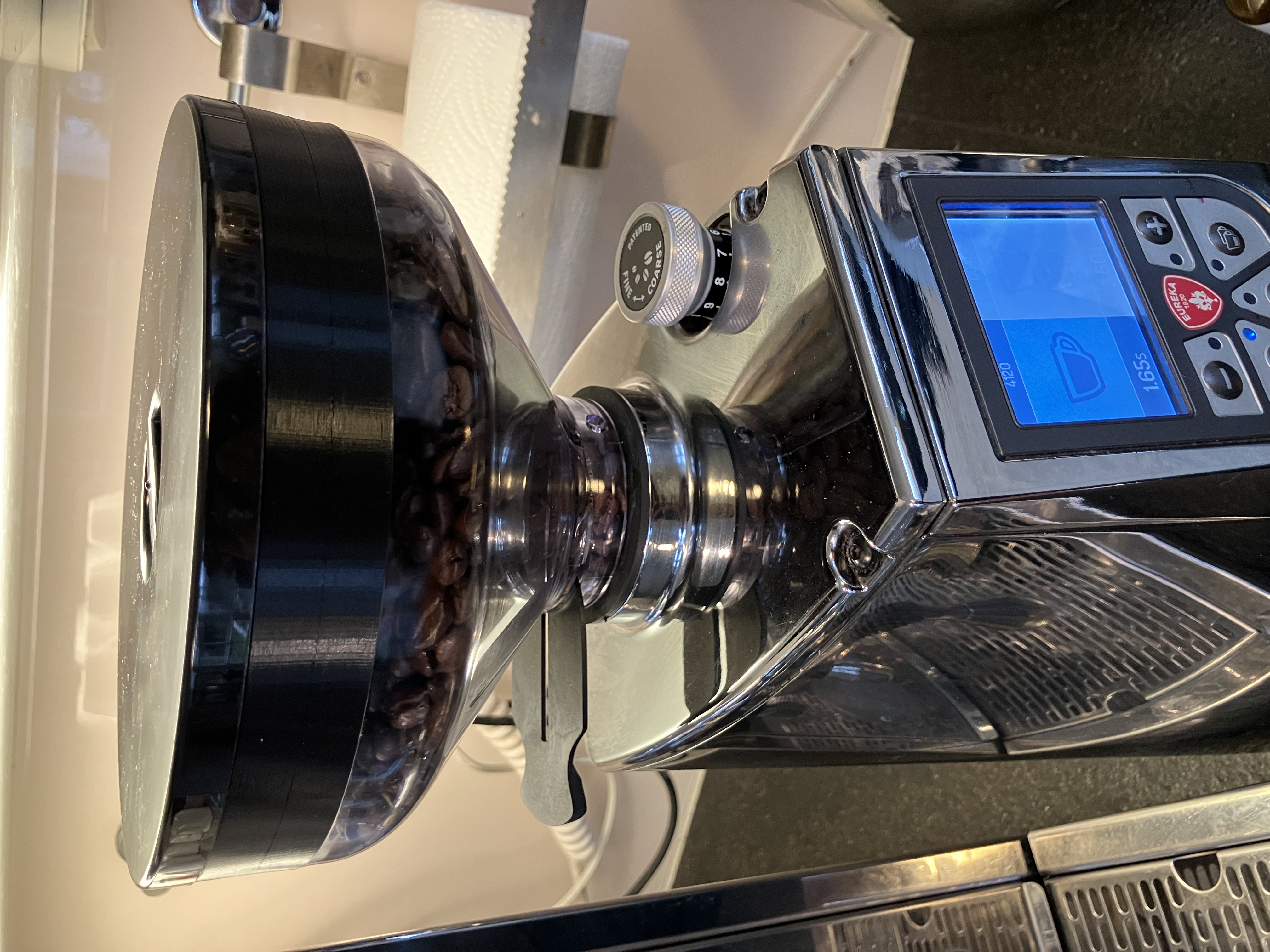 Eureka Atom Coffeegrinder Hopper Extension - Bohnenbehälter Erweiterung auf 500g Kapazität