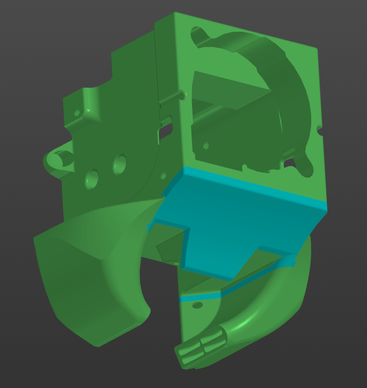 Volcano Hotend Fan Shroud (2x5015 & 3x5015) for Neptune 4 & 4 Pro