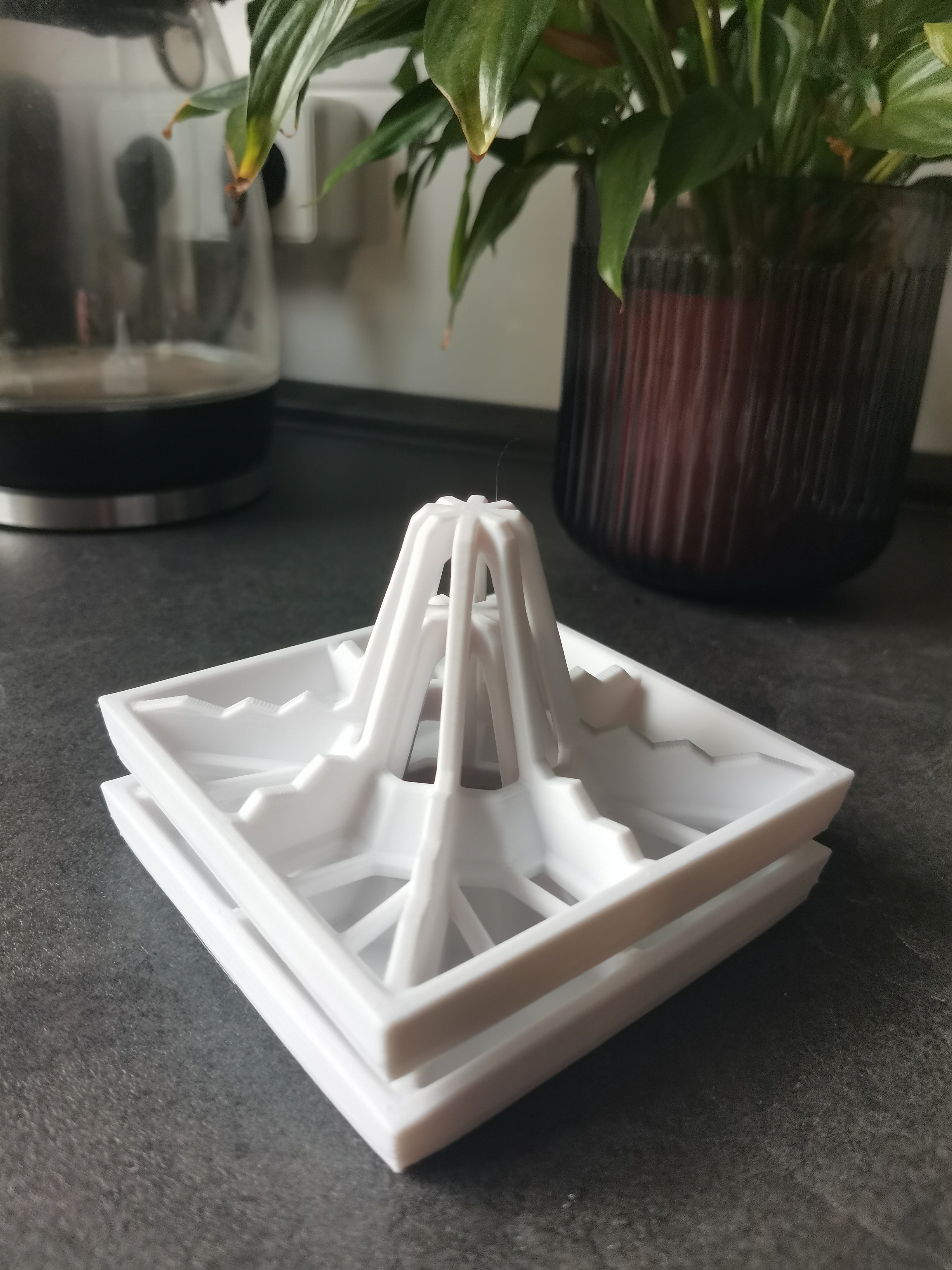 Miniatura 2 do modelo 3D Stackable Bottle Drying Rack (5 variations)
