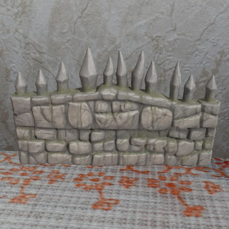 Terrain Wargame Fence with Spikes