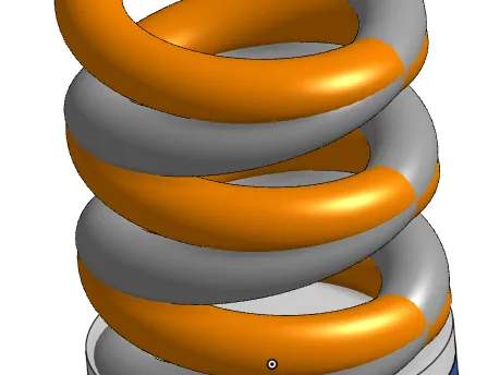 Double spiral pencil holder