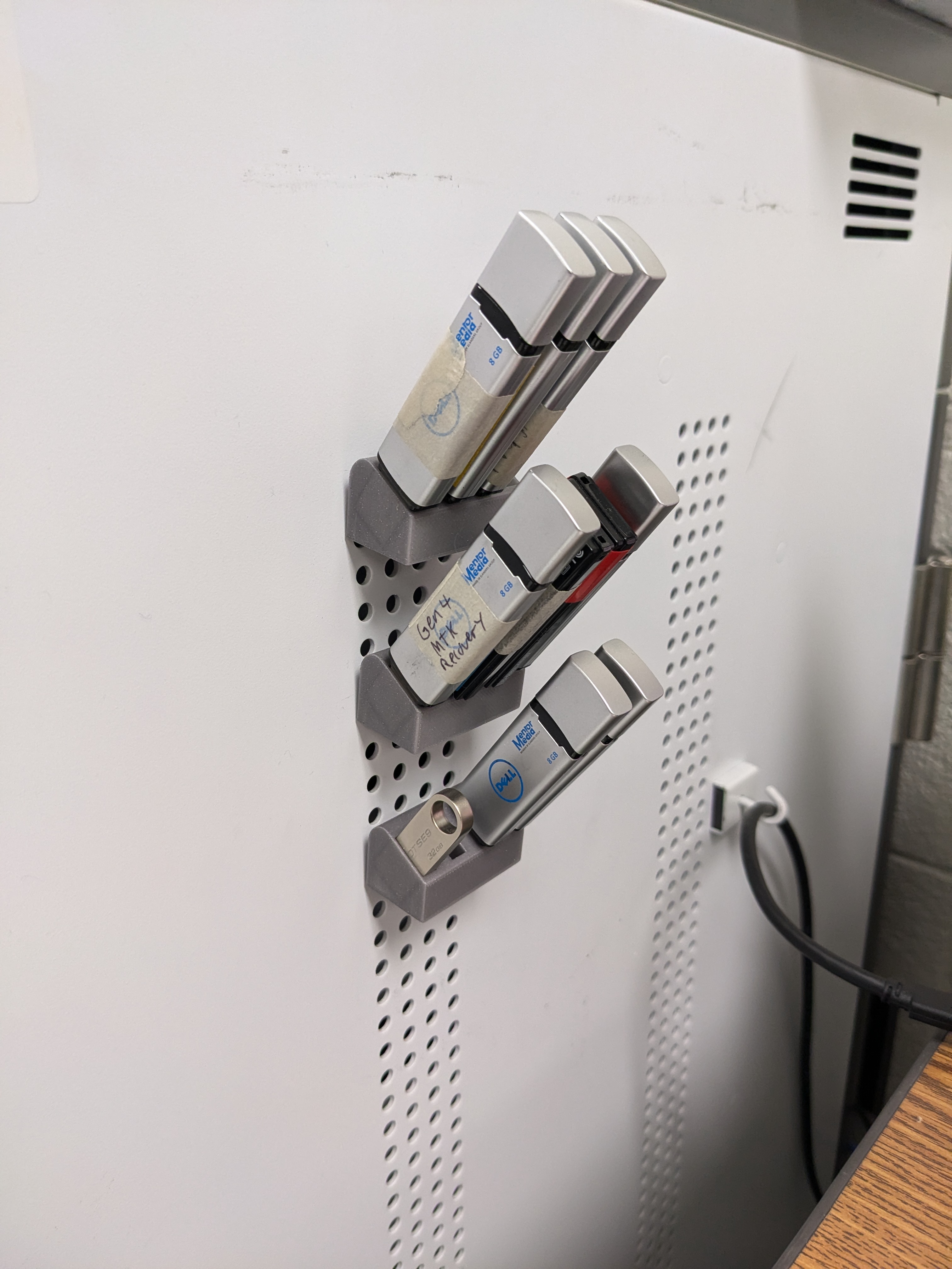 USB Drive Holder for Ergotron cabinet