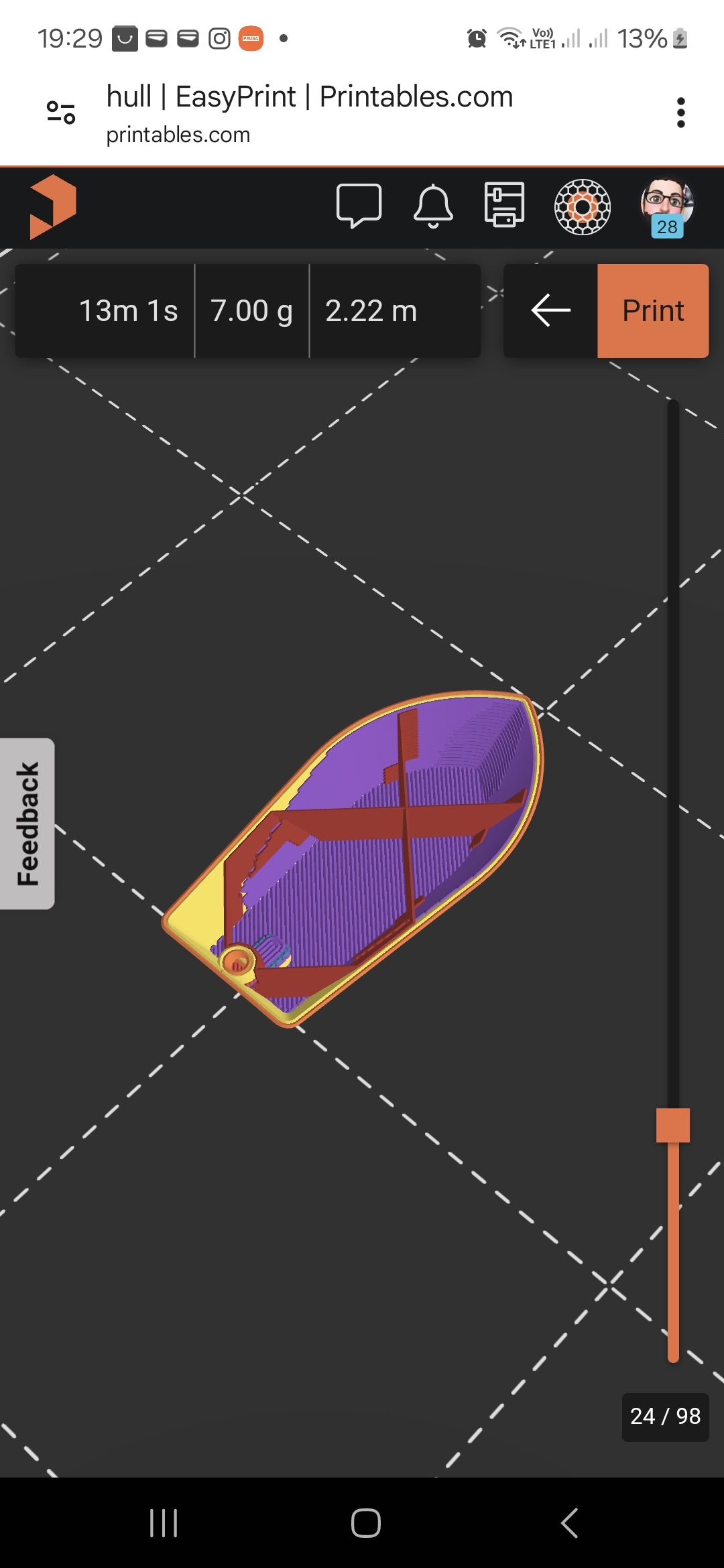 EasyPrint_Prusa_EasyBenchy_:-), Floatintg — miniatura 2