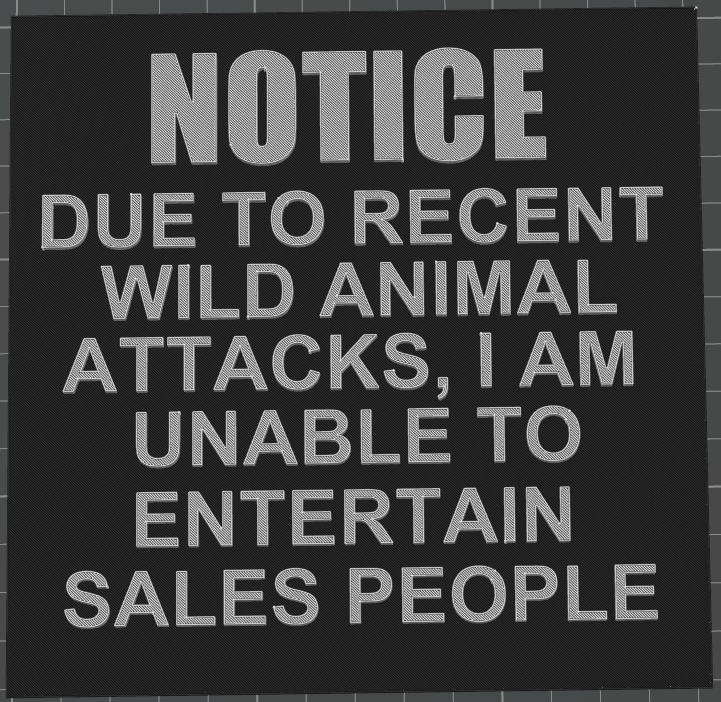 No cold callers knocking at the door please!