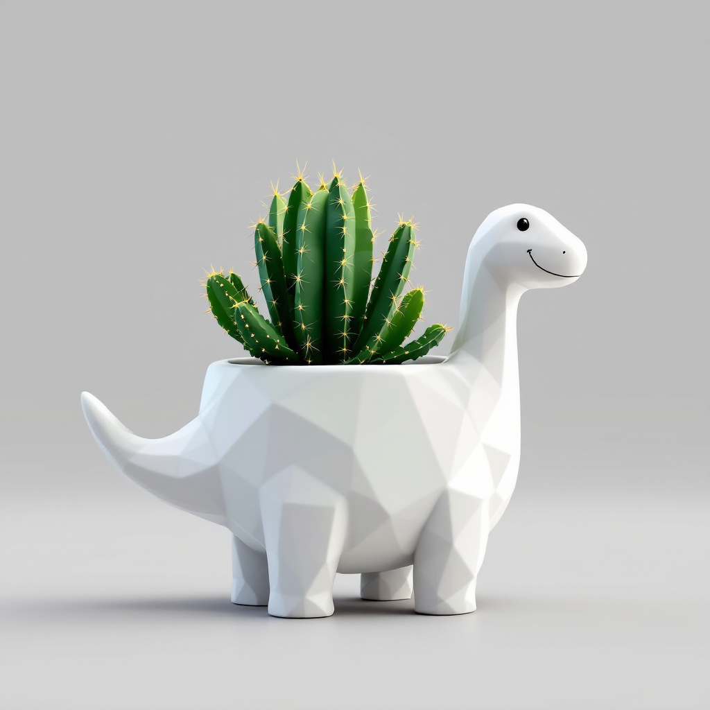 Modern Dino Planter – Perfect for Flowers
