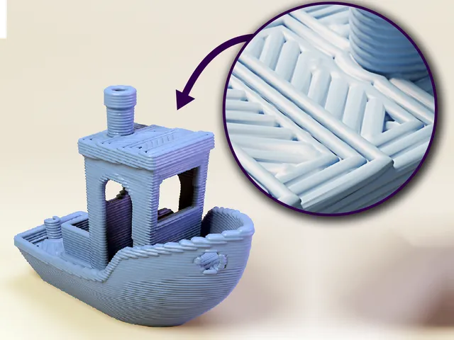 Low Resolution 3D Printed Benchy