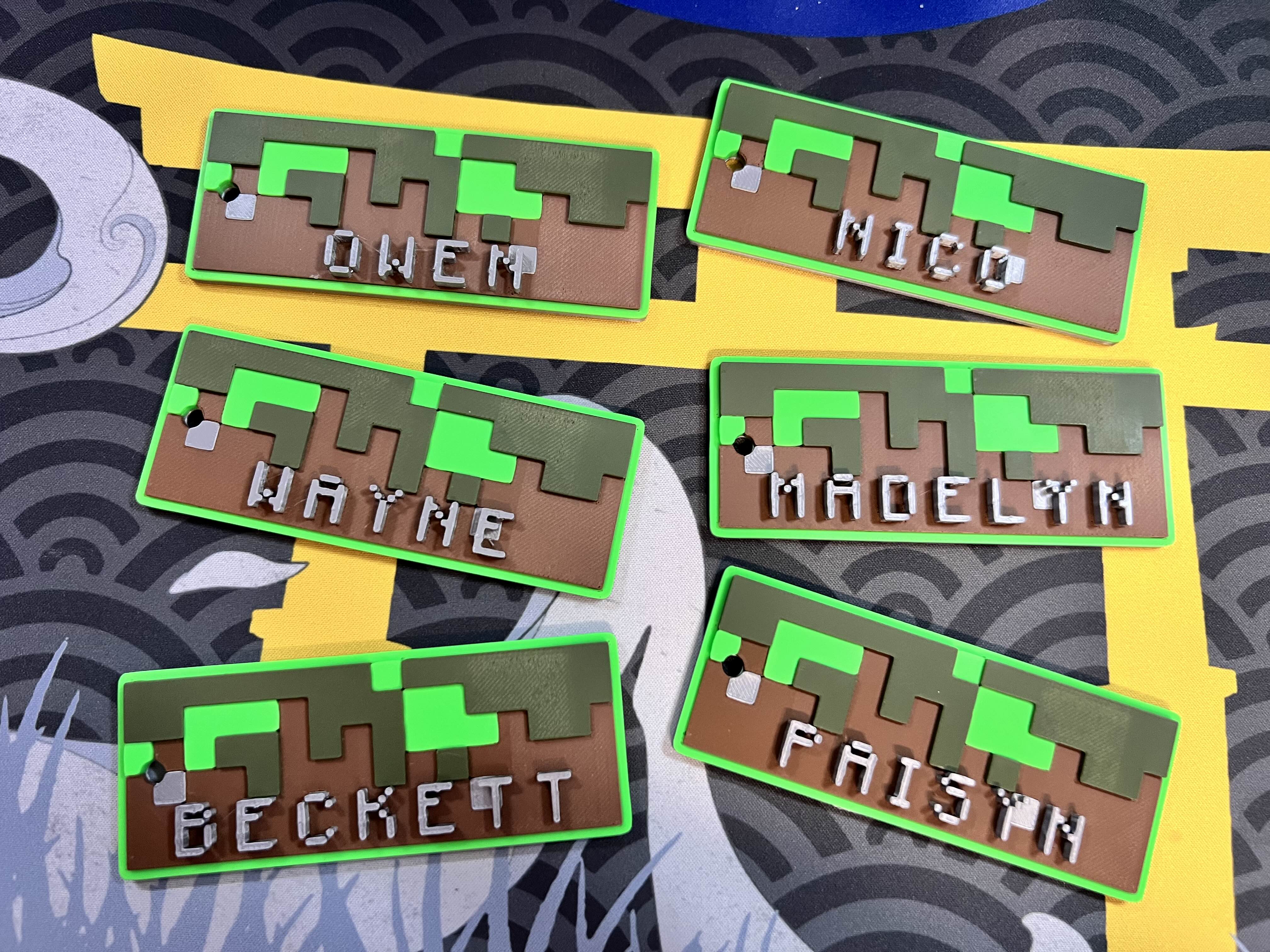 Minecraft Bag Tag / Keychain