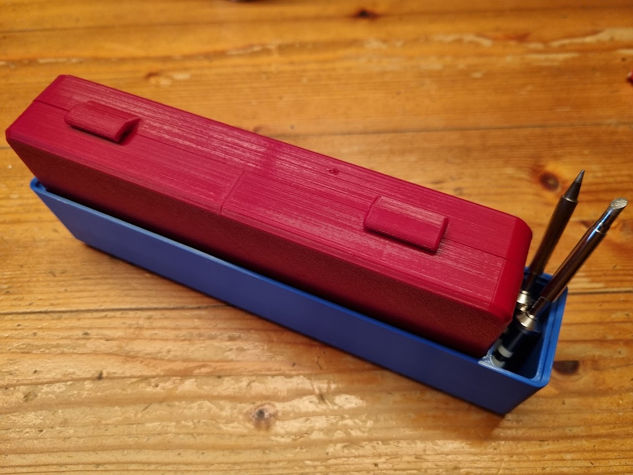 Gridfinity Bin for Pinecil/TS80 Soldering Iron Case by Termiman 3D model thumbnail