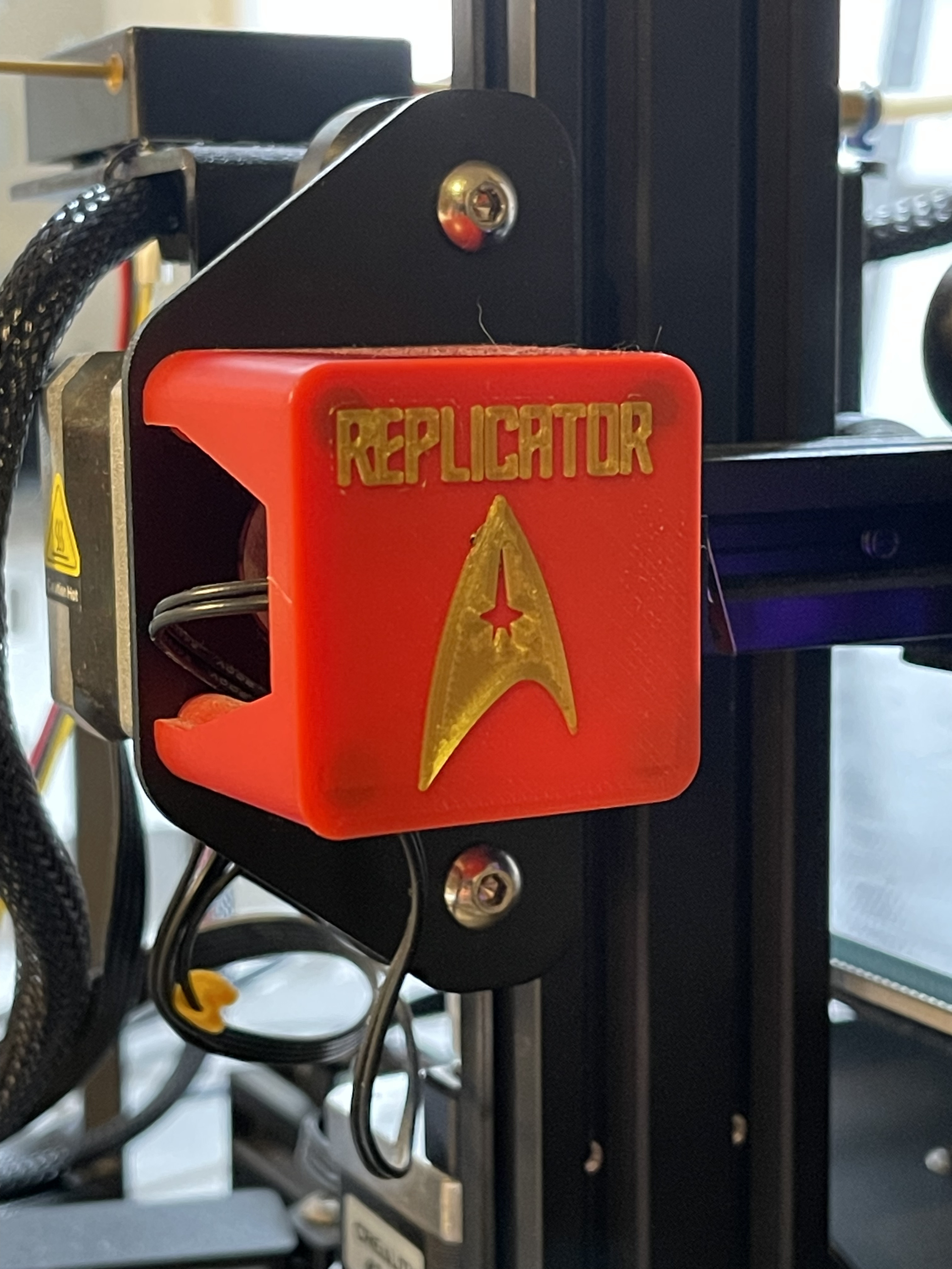 Ender 3 QR Code Cover - Star Trek Replicator