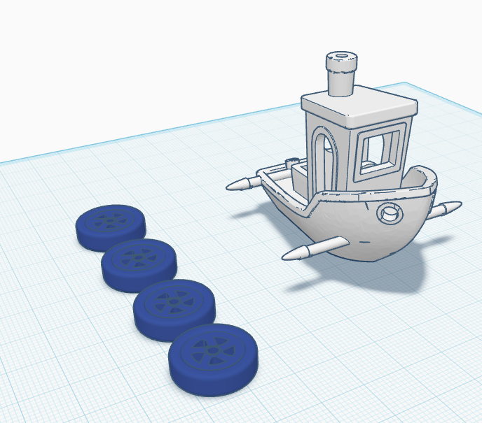 Benchy with wheels