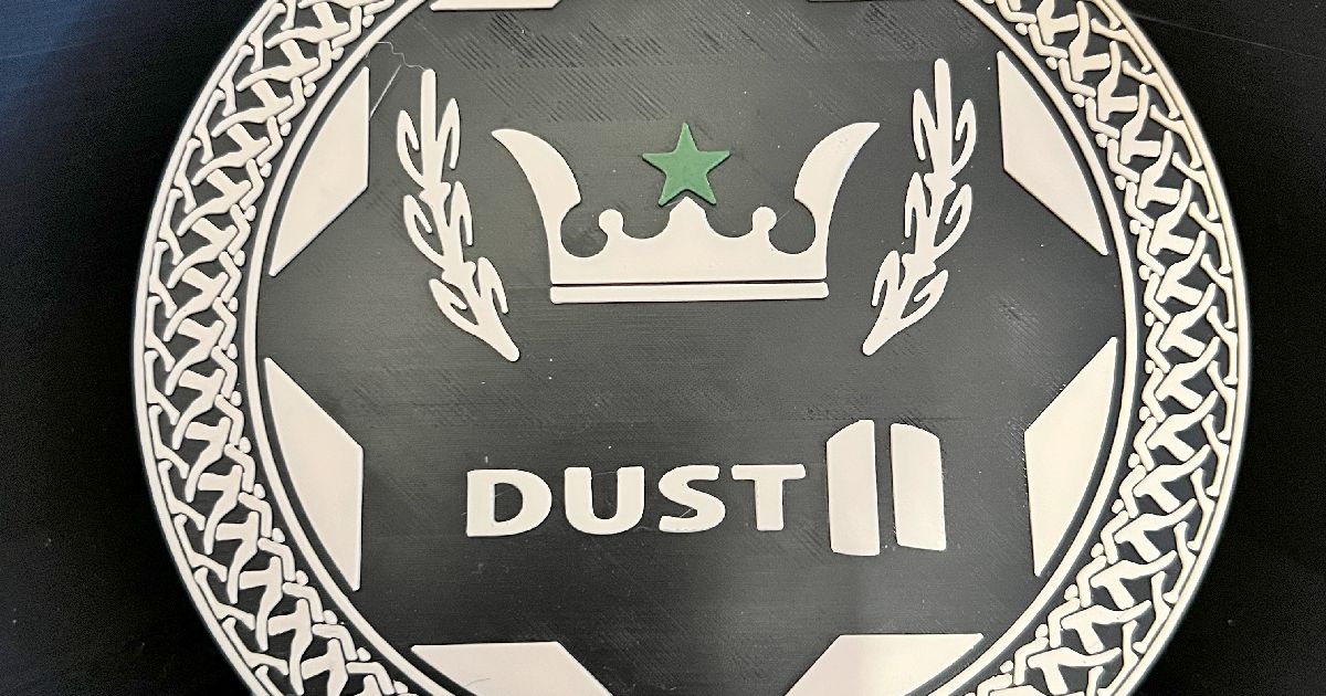 Dust 2 Logo - Counter Strike by party rooster | Download free STL model ...