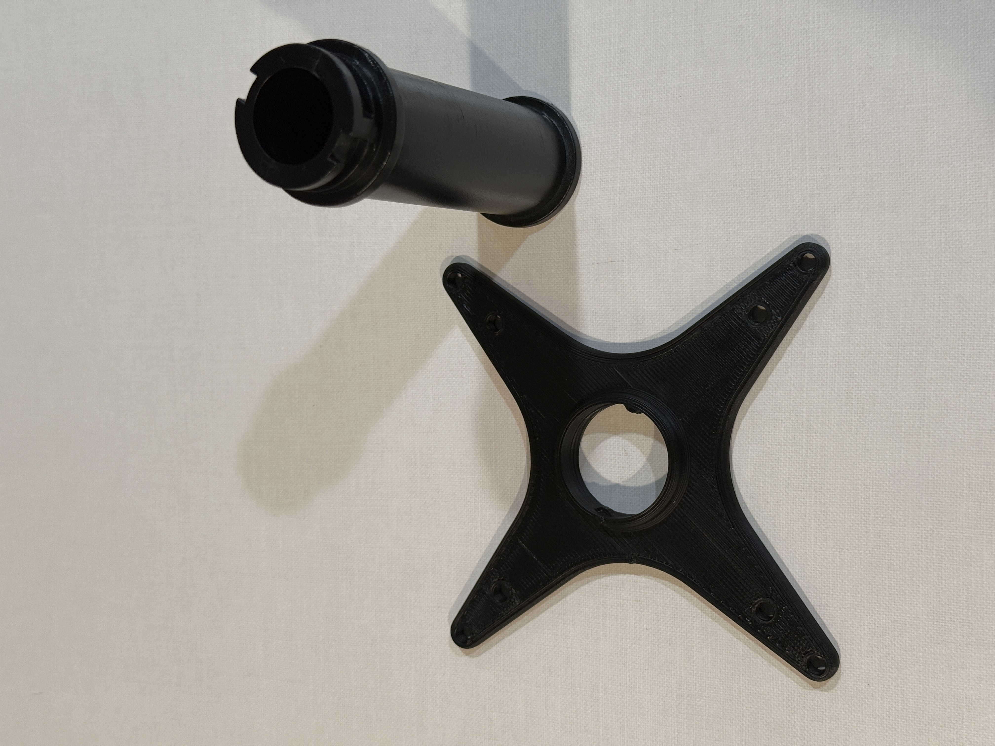 Vesa adapter for Creality style spool holder (Ender 3, K1, Cr-10, etc)