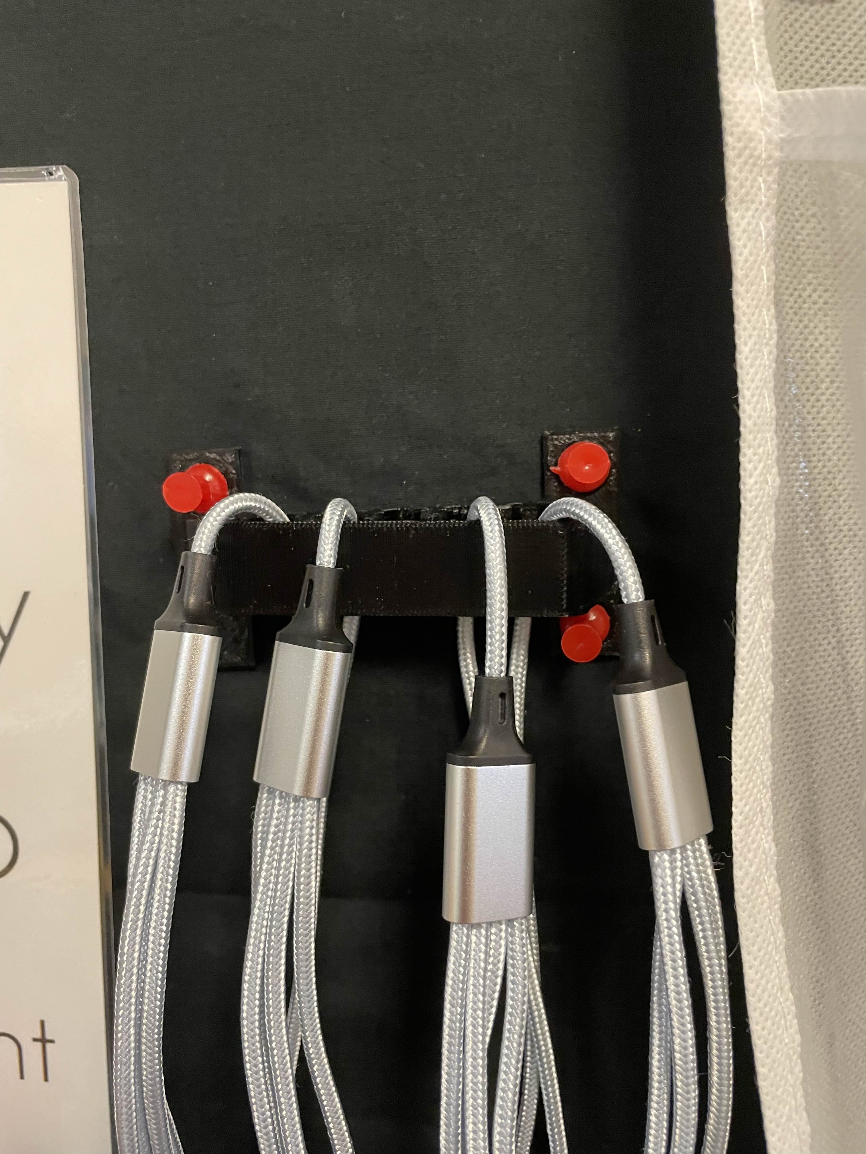 Cable Holder With Thumbtack Attatchments